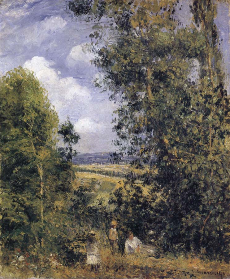 Resting beneath the trees,Pontoise